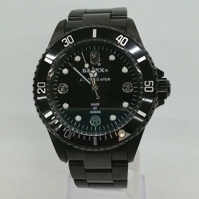 A Bathing Ape Automatikuhr schwarz gebraucht