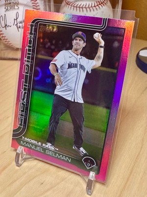 Manuel Selman 2025 Topps Update Series #FPU-2 First Pitch Pink Foil parallel
