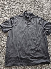 Nike Polo Shirt Men's 3XL Dri Fit Short Sleeve Black Golf