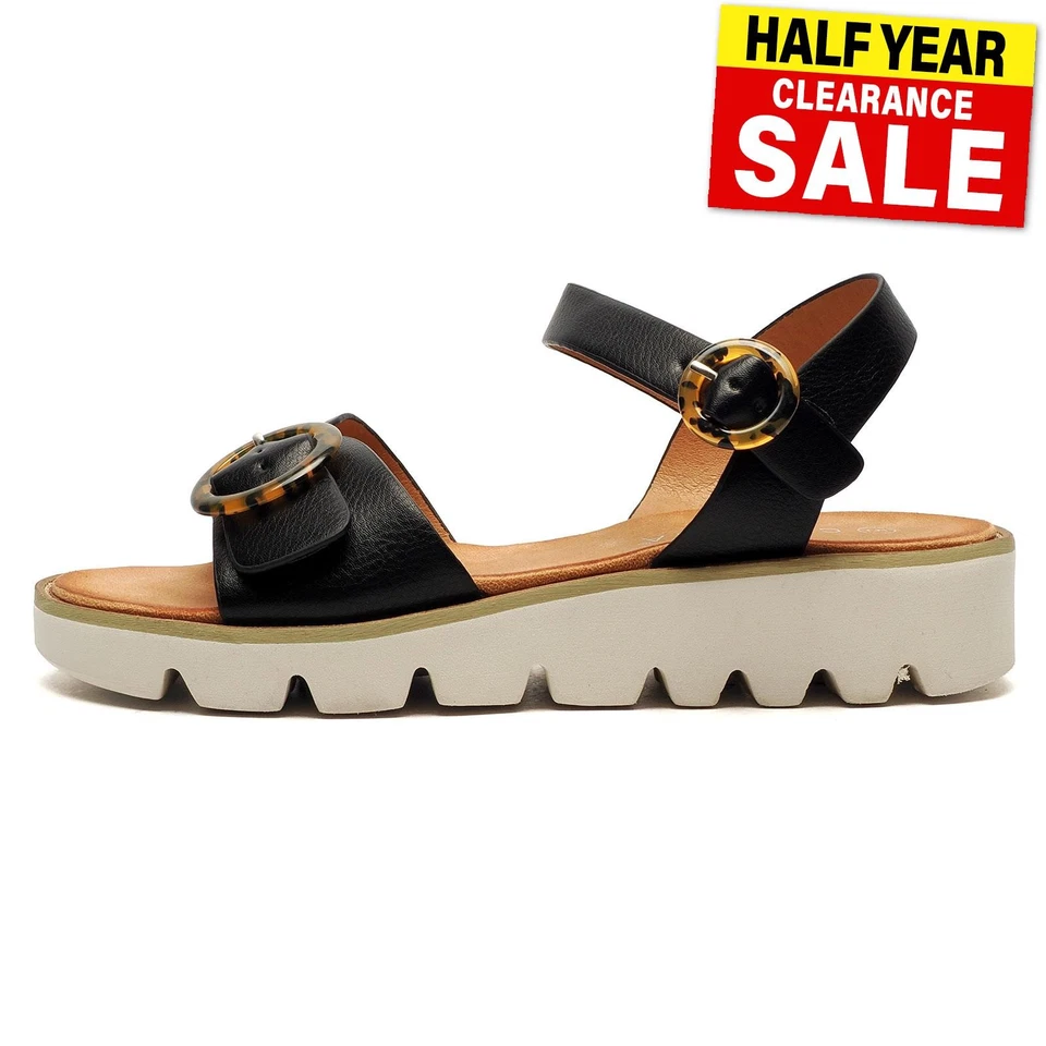 Cipriata Mimi Halter Womens Casual Fashion Designer Dress Wedge Sandals Black