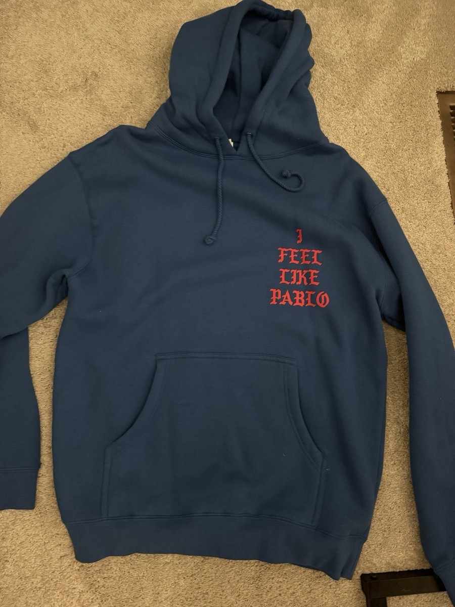 I Feel Like Ye Hoodie Kanye West Ye I Feel Like Pablo Blue Hoodie