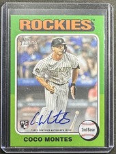 Coco Montes 2024 Topps Heritage High Number #ROA-CMON Real One Auto RC - Rockies
