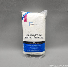 NEW Mainstays Waterproof Zippered Vinyl Mattress Protector Full Size 54"x75"x12"