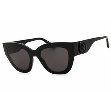 Longchamp Women's Sunglasses Rectangular Black Plastic Full Rim Frame LO744S 001