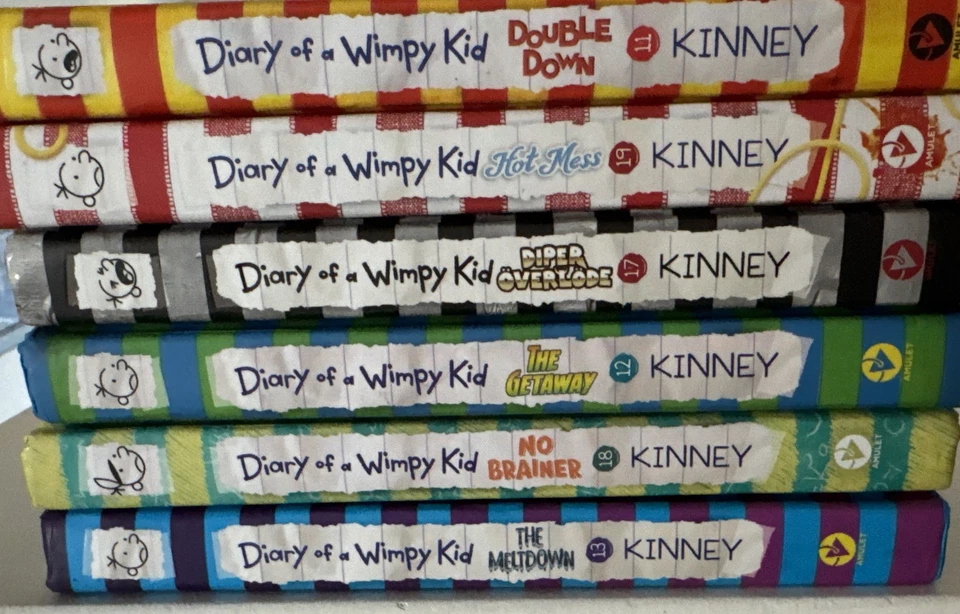 6 Diary of a Wimpy Kid Book Collection Lot Set Hardcover - Image 2 of 3