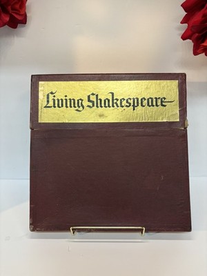 vintage 1962 ''Living Shakespeare'' vinyl LP box set 5r