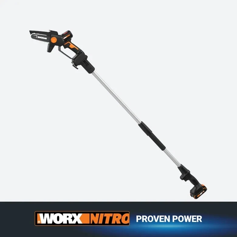 🔥 Sierra de podar sin escobillas WORX 20V 5" con herramienta de poste de extensión y batería de 2,0 Ah ⚡ Foto 2 de 4