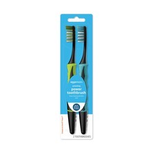 Amazon Basics Soft Electric Toothbrushes for 2 Count Pack of 1 , Assorted