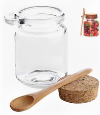 1 Pcs 250ml/8.5oz Glass Jars With Lids Jars Bath Salt Container With Scoop