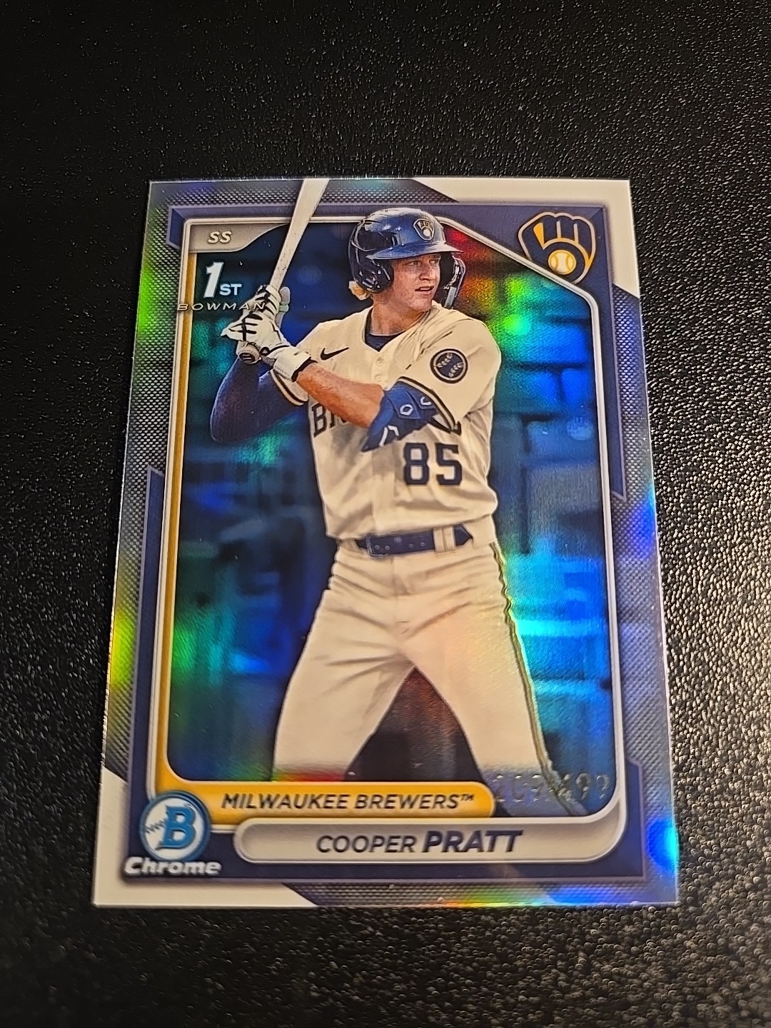 2024 Bowman - Chrome Prospects Cooper Pratt #BCP-137 Refractor /499 (RC)