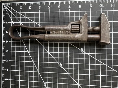Antique International Harvester 8 1/2'' Adjustable Wrench   IH 1897 Patent