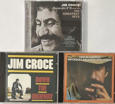 3x Jim Croce CDs - Photographs Memories, Greatest Love Songs, Down The Highway