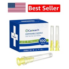 100pcs 30Ga 5/16 Inch Sterile Stainless Steel Needles for Precision Inks