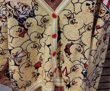 Hazbin Hotel Lucifer Rubber Duck Cardigan Size XL Sold Out Item