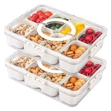 Snackbox mit Gittern Kunststoff Organizer Leb...