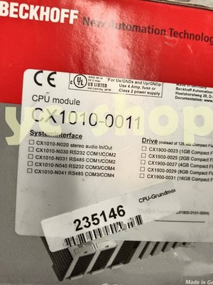 New Beckhoff CX1010-0011 Logic Controller Module Fast Shipping via FedEx or DHL
