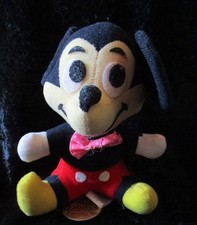 Vintage 1970's Walt Disney Production Plush Mickey Mouse Toy With Original Tags