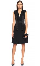 ALEXANDER McQUEEN Tuxedo Dress Size 40