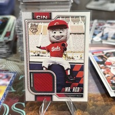 2026 topps series 1 celebration: Mr. Red Patch - Mascot Relic - #MAS-MRR