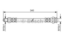 BOSCH Bremsschlauch vorne hinten links rechts für ALFA ROMEO CITROËN FIAT