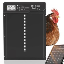Automatic Chicken Coop Door Solar Powered Extra Large 10  x 14.3  LCD Display...