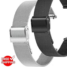 Milanese Mesh Watch Strap Band Stainless Steel Quick Release Metal 12 - 24 mm UK