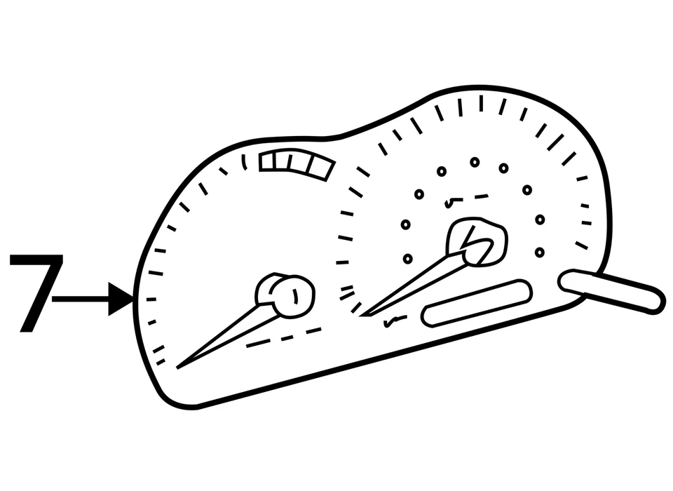 Cuadro de instrumentos velocímetro Toyota Sequoia 2001-2004 medidores DLMPO Foto 4 de 4