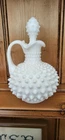 Fenton Vintage Hobnail Cruet Milk Glass with Stopper