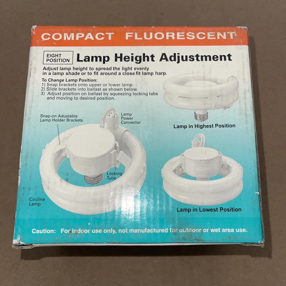 TCP 16533L T6 Circline Lamp & Adaptor 3 Way Fluorescent 33W 120V - New - Image 2 of 3