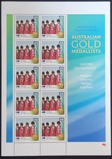 Australia 2000 - Gold Medallists - Equestrian three day event stamp sheet