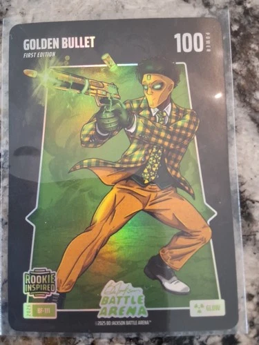 2026 BO JACKSON BATTLE ARENA GOLDEN BULLET MATTHEW GOLDEN BATTLEFOIL GLOW BF-111