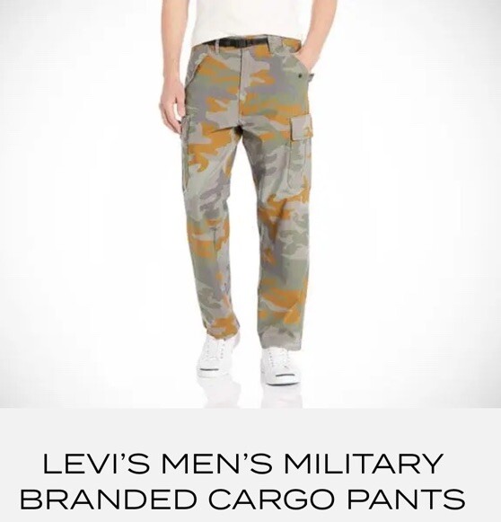Levi's Military Carrier Cargo Pant Camouflage L 30x … Gem