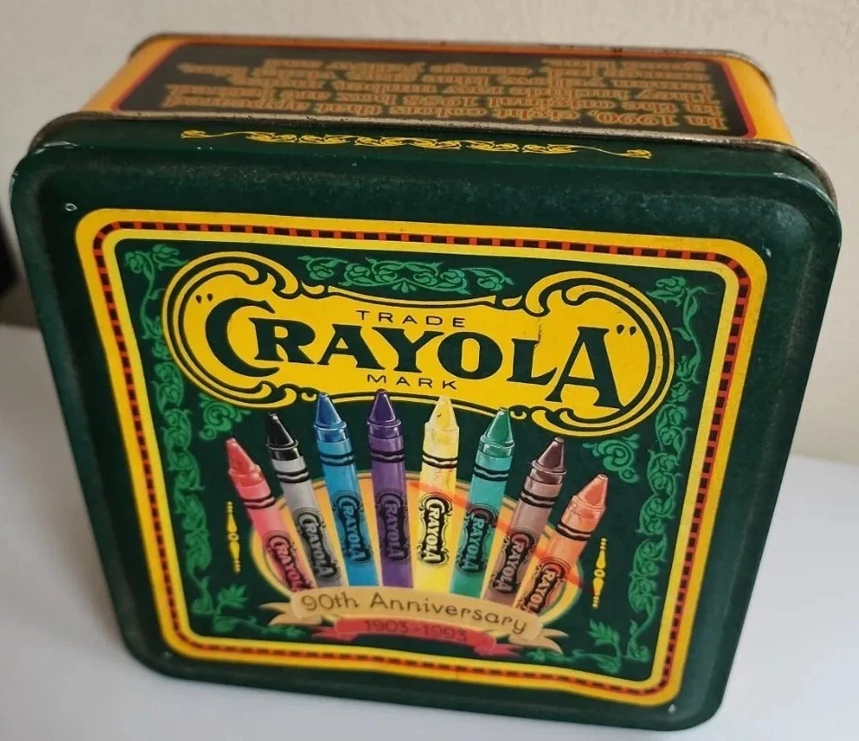 Crayon cheap tin box