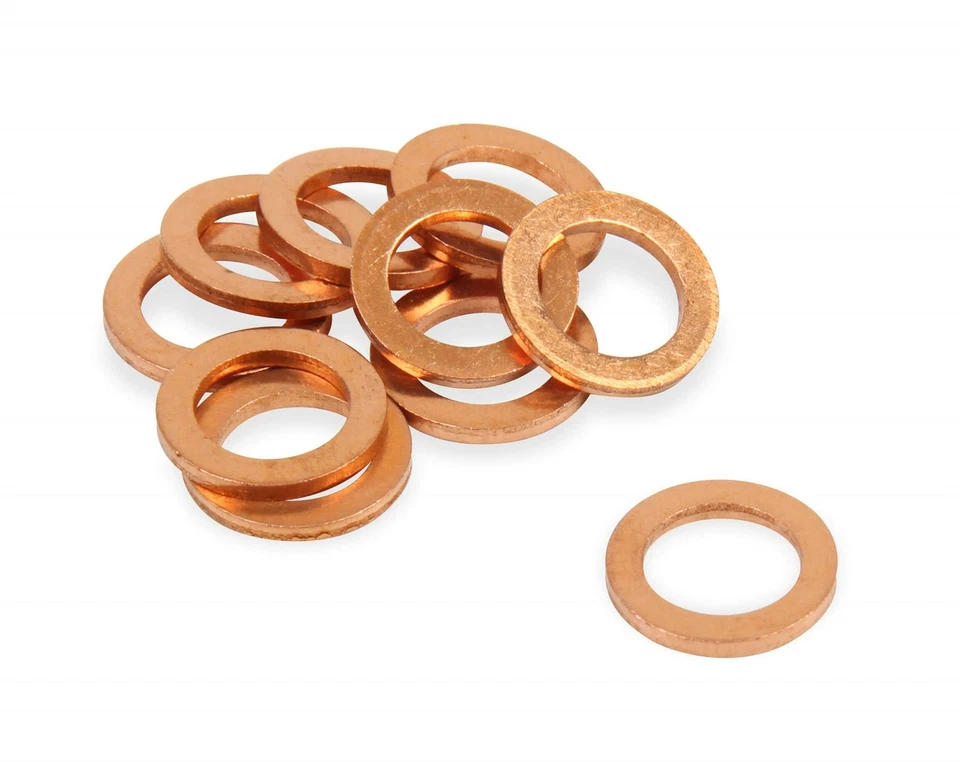 15x Motorcycle Bike Car Brake Line Banjo Bolt Copper Crush Washers M10 for Hel - Image 2 of 2