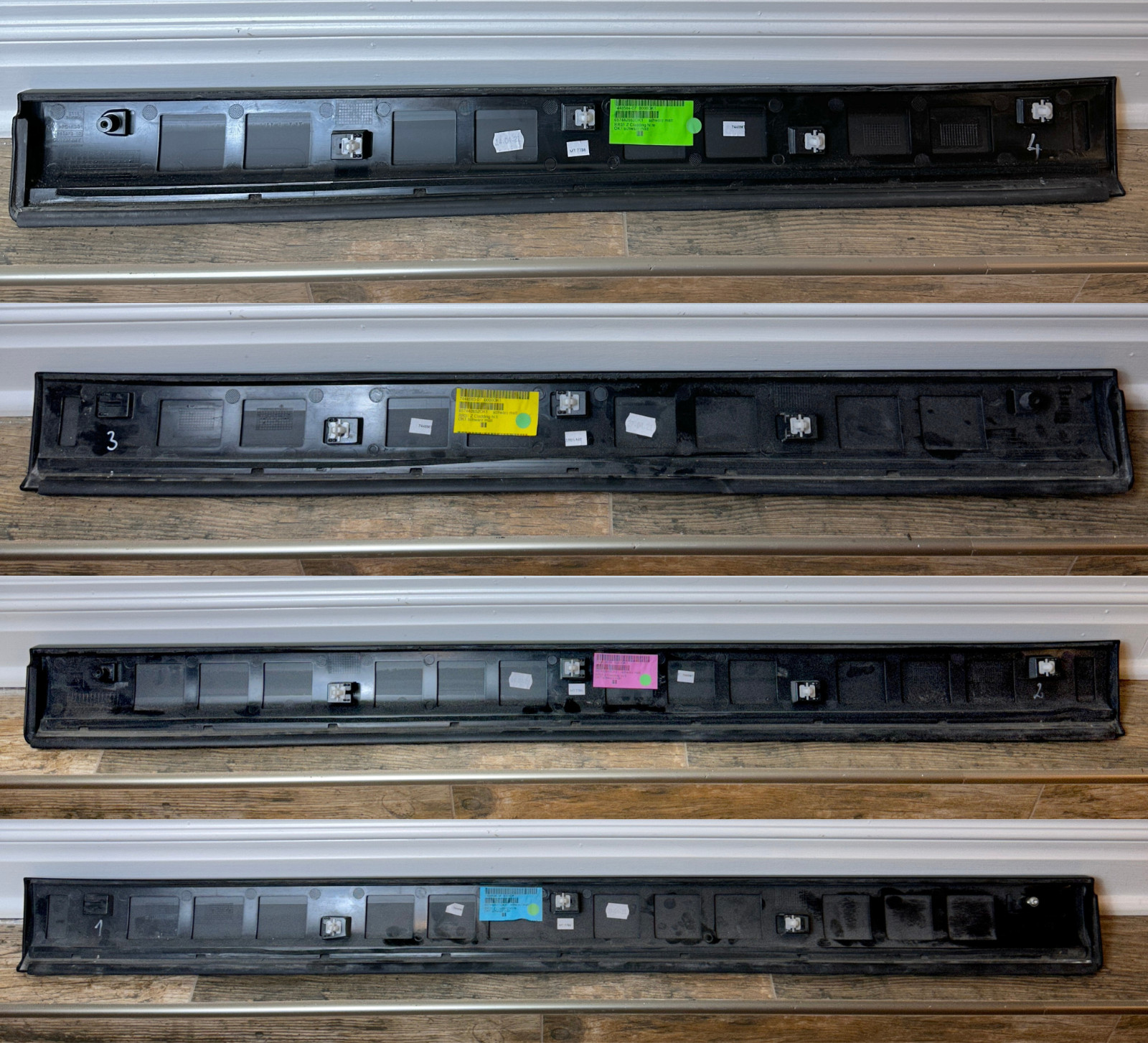 OEM 2019 - 2023 ROLLS ROYCE CULLINAN Door Trim Moldings Set Black CAME OFF 2021