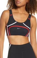 Nike Swoosh Dri-FIT Ultrabreathe City Ready Bra - CN1448-010 - Black/Multi - M