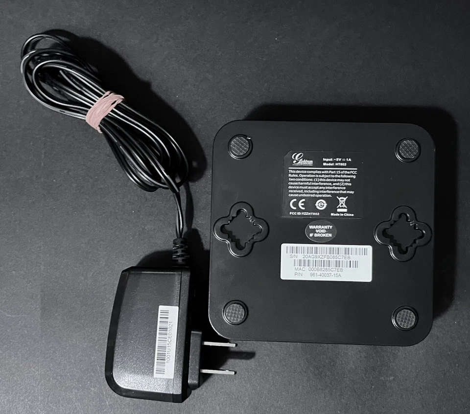 Vonage Home Phone Service HT802-VD VoIP Device - Missing Ethernet Cable - Image 3 of 4