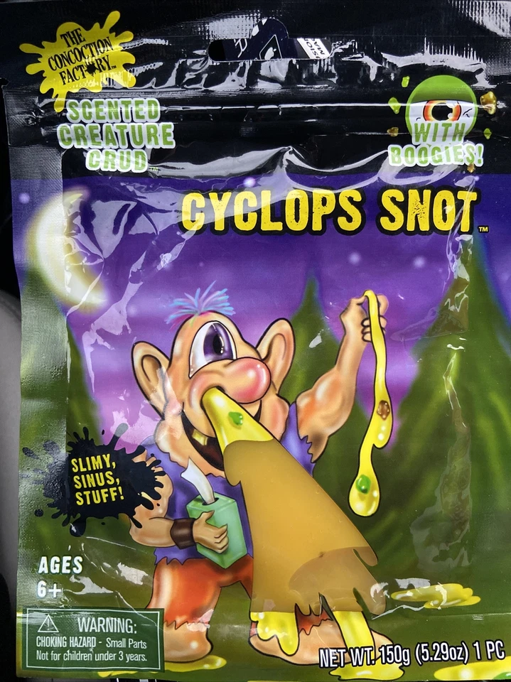 Moco de cíclope amarillo Fantasma con boogies - Compuesto de limo con piezas Foto 2 de 3