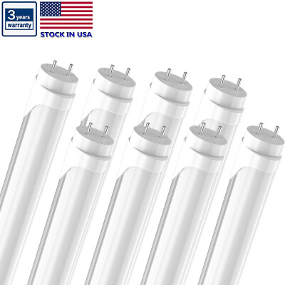 T8 4ft LED Tube Light, 22W, 2500LM, G13 Bi-Pin,6000K Cool White for Shops Bright