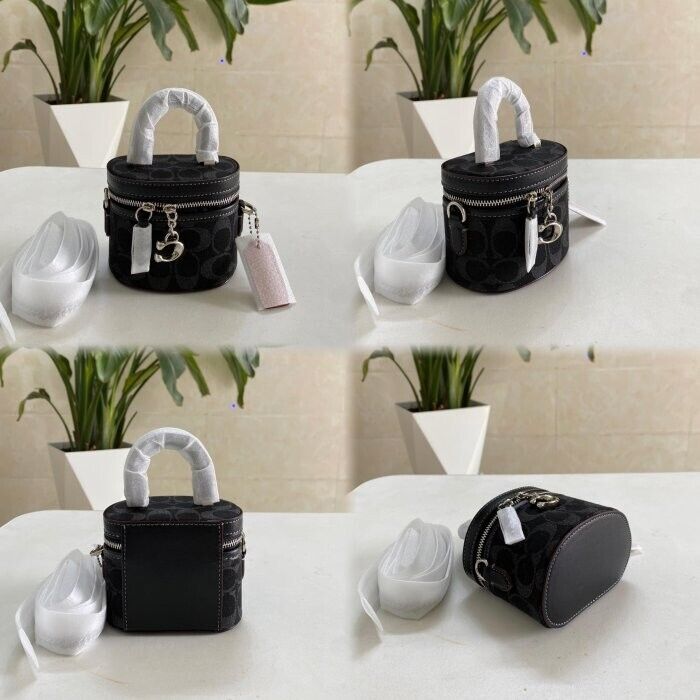 Coach Official Trail Crossbody 12 Signature Denim Black Coach Official Trail Crossbody 12 Signature Denim Black