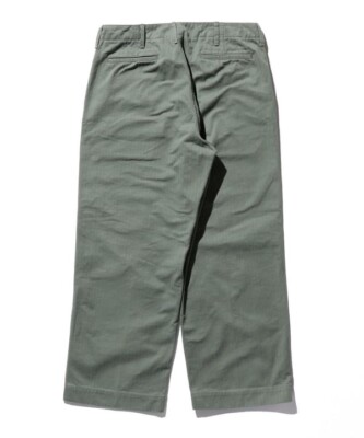 New BEAMS PLUS Mil Trousers Herringbone Sage Military Pants