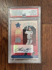 2001 Leaf R&S Chipper Jones, Atlanta Braves, PSA 10