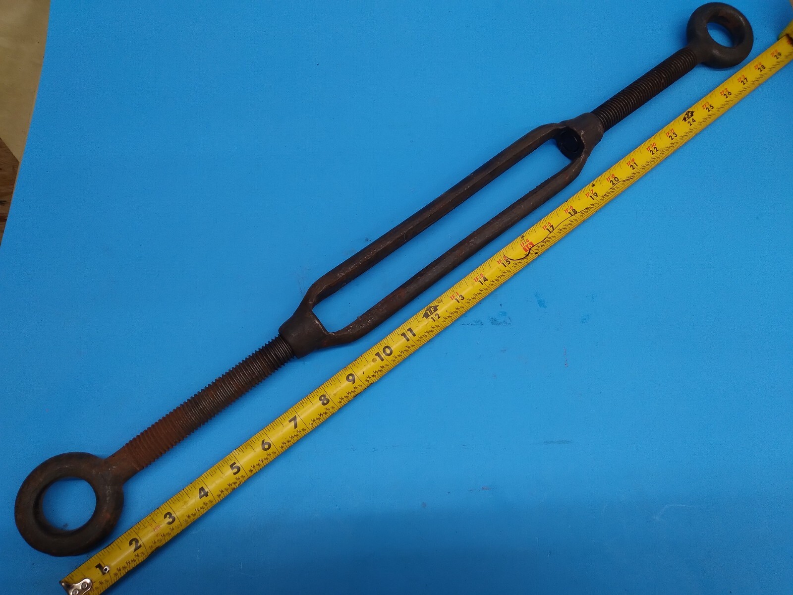 Vintage Extra Large Turnbuckle Eye Loop Industrial Steampunk Prop Art