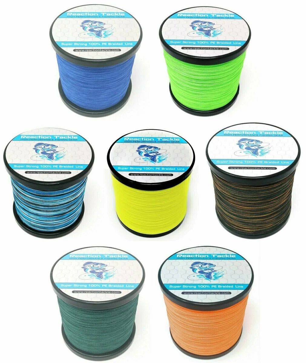 Reaction Tackle Braided Fishing Line Moss Green 20lb 1500yd