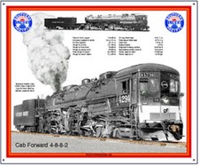 SOUTHERN PACIFIC RAILROAD  METAL RAILROAD / TRAIN SIGN(  10" x 12" ) - BRAND NEW