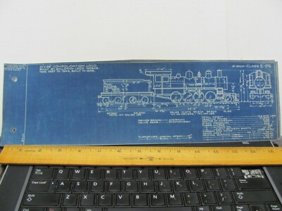 BALTIMORE & OHIO RAILROAD ORIG BLUEPRINT DATA DIAGRAM E-26 LOCOMOTIVES 1537-1544