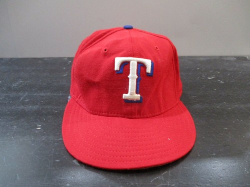 Texas Rangers Hat Cap Fitted Mens 7 1/4 