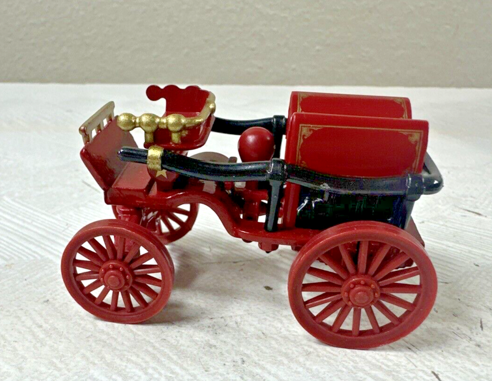 1906 Horse Drawn Pumper Cart Wagon HF 436 High Speed Red Black Collectible Toy
