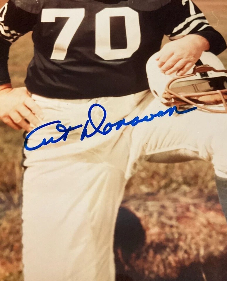 Art Donovan Signed 8x10 Photograph JSA w/COA NFL #70 Baltimore Colts HOF 1968! - Image 3 of 4