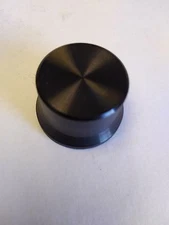 Universal Black round 1 3/16 in VOLUME CONTROL AUDIO 1/4" shaft  KNOB